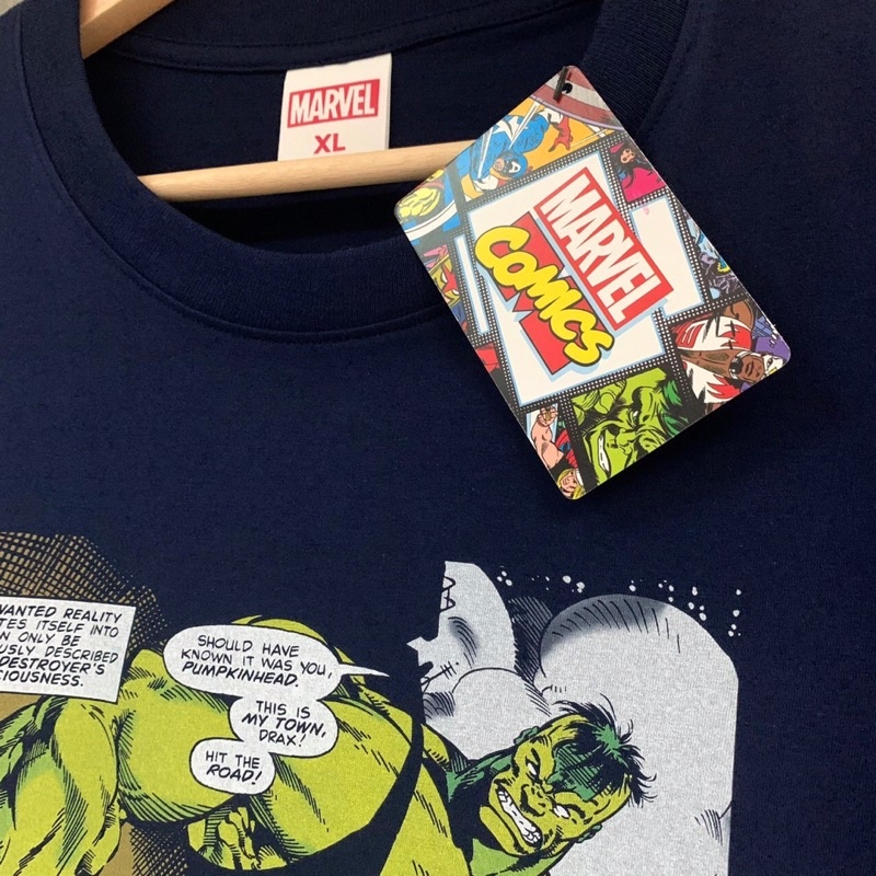 marvel-t-shirt-the-destroyer-vs-the-hulk-เสื้อยืดมาร์เวล-ลิขสิทธิ์แท้-100