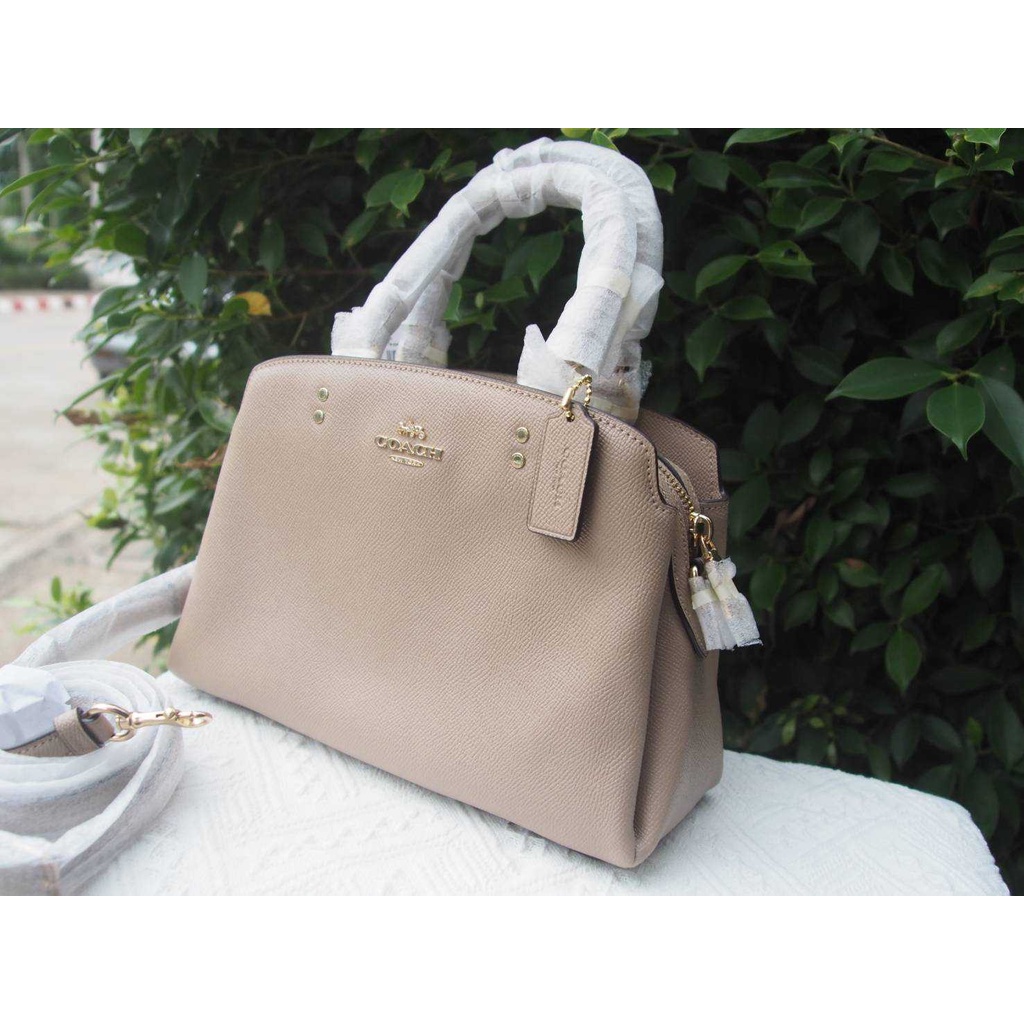แท้-พร้อมส่ง-coach-91146-mini-lillie-carryall-handbag-crossbody-shoulder-bag-leather