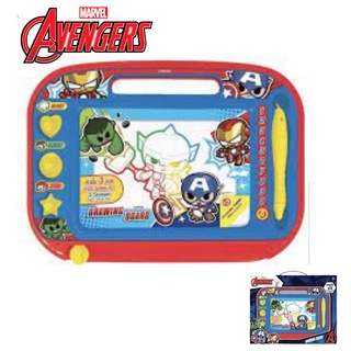 Avengers ลิขสิทธิ์แท้ กระดานวาดเขียน 4 สี  อเวนเจอร์ส ขนาดใหญ่ drawing board 30 x22x2.5 ซมกระดานแม่เหล็ก กระดานลบได้