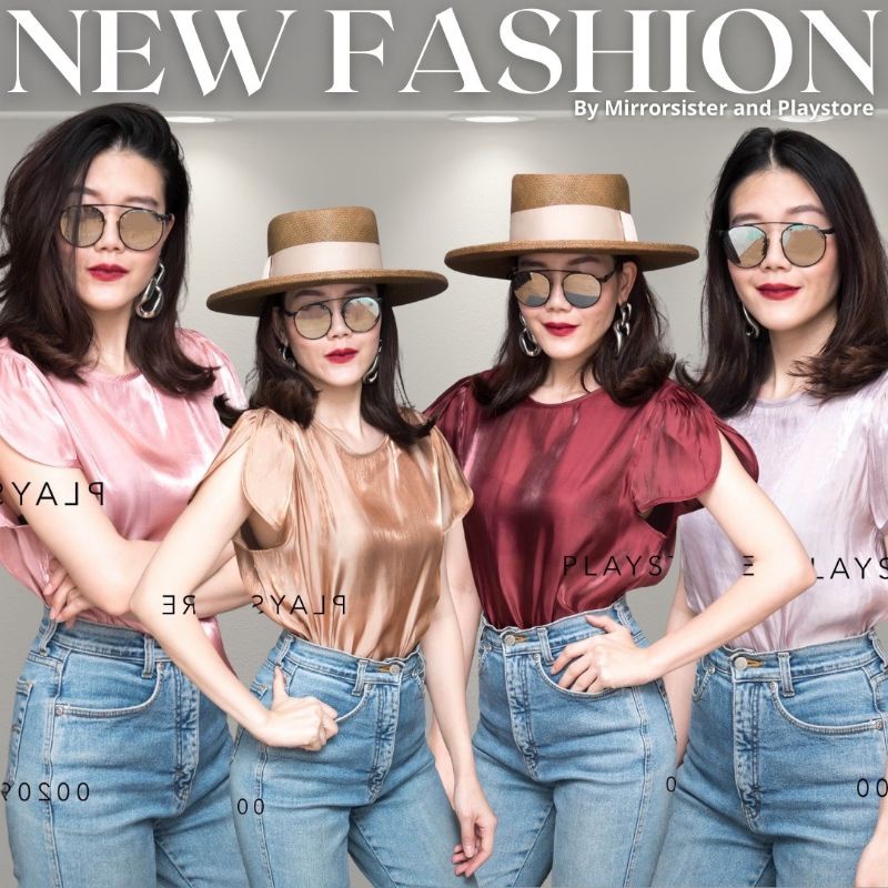 ป้าย-mirrorsister-00209-3-เสื้อทรงเก๋-แขนแต่งผ่าแหวกเหมือนกลีบดอกไม้