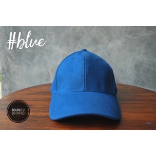 ออกใบกำกับภาษีได้ - หมวกแก๊ปสีพื้น BLUE  (สีน้ำเงิน)