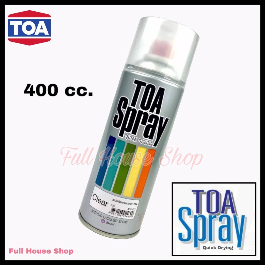 สีสเปรย์ ทีโอเอ TOA Acrylic Lacquer Spray # 030 สีใส (Clear) สีสเปรย์ ...