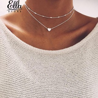 สร้อยคอหัวใจแบบเรียบง่าย Choker Womens