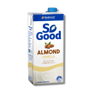 So Good นมอัลมอนด์ รสวานิลลา Almond Milk Vanilla 1 ลิตร (1 กล่อง) [BBF:07Feb24]