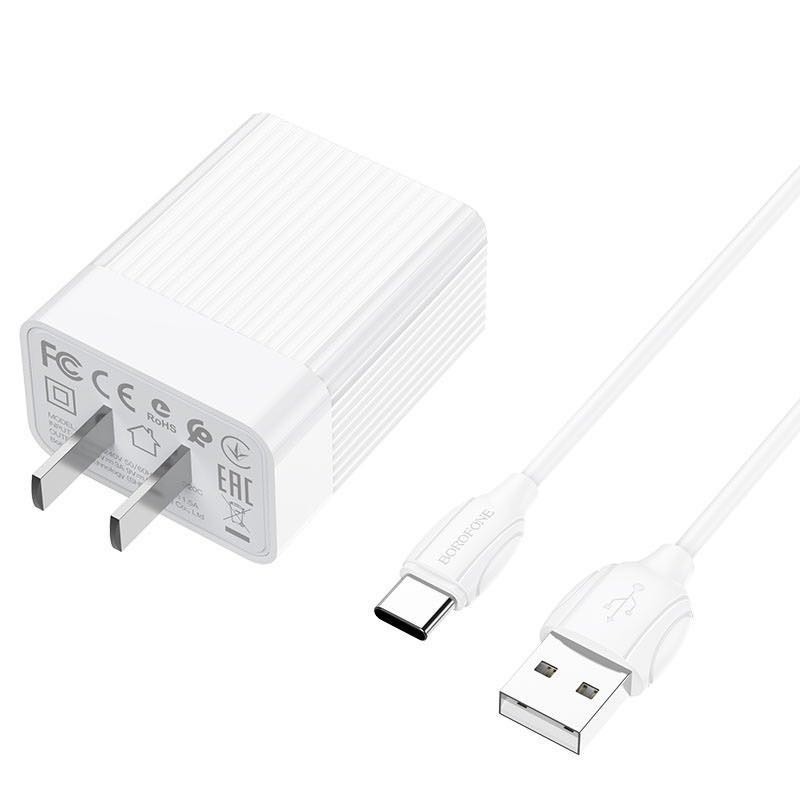 ชุดชาร์จ-micro-1usb-ชาร์จเร็วqc3-0-18w-borofone-ba47ของแท้100-มีประกันนาน-30วัน