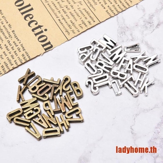 สินค้า Ladyhome 26 ชิ้น วินเทจ ตัวอักษร สเปเซอร์ ลูกปัด เสน่ห์ DIY สร้อยข้อมือ