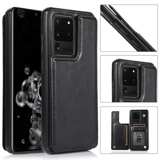 Buckle PU Leather Samsung Galaxy Note 20 Ultra 8 9 10 10+ Case Fashion Samsung Galaxy Note 10 Lite Case Card Holder Back Cover