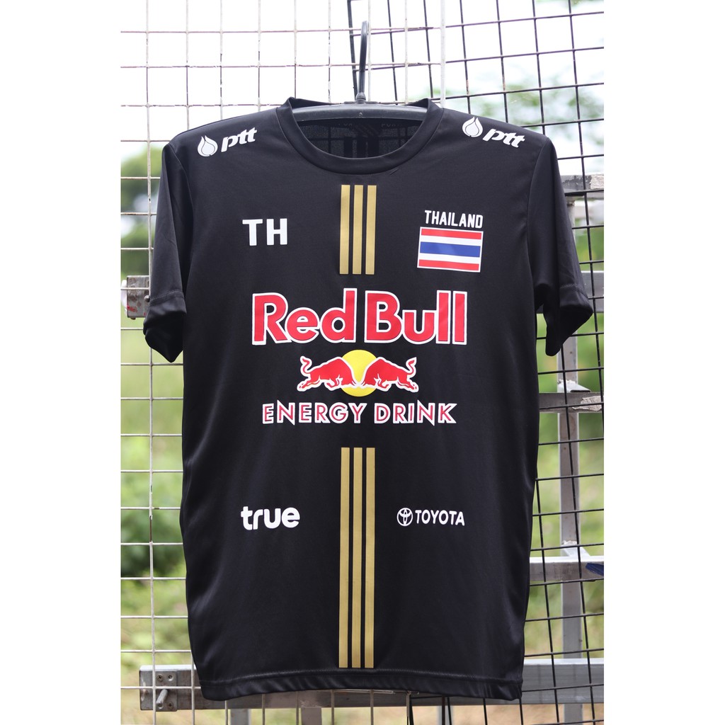 ใหม่ล่าสุด-เสื้อกีฬา199-เสื้อคอกลมสามแถบ-red-bull-199-ของแท้-100-ระวังสินค้าลอกเลียนแบบ