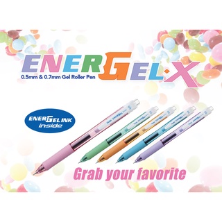 ภาพขนาดย่อของภาพหน้าปกสินค้าปากกา Pentel Energel X Colors หมึกเจลสีน้ำเงิน รุ่น BLN105 ขนาด 0.5 MM และไส้ปากกา 0.4 0.5 0.7 MM จากร้าน tttshops บน Shopee ภาพที่ 2