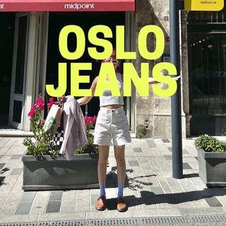 ENDOFMARCH | OSLO JEANS กางเกงยีนส์ขาสั้นสีขาว off white 🥥