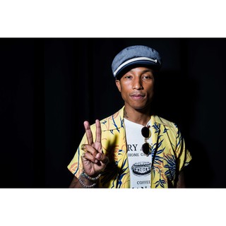 โปสเตอร์ Pharrell Williams ฟาร์เรลล์ วิลเลียม แร็ปเปอร์ Rapper Hiphop ฮิปฮอป Hip hop Music Poster ตกแต่งบ้าน ของขวัญ