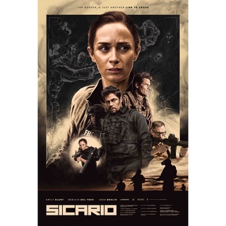 โปสเตอร์หนัง Sicario ซิคาริโอ ภาพยนตร์ Movie Poster ภาพติดผนัง ตกแต่งบ้าน รูปติดห้อง ของสะสม ร้านคนไทย