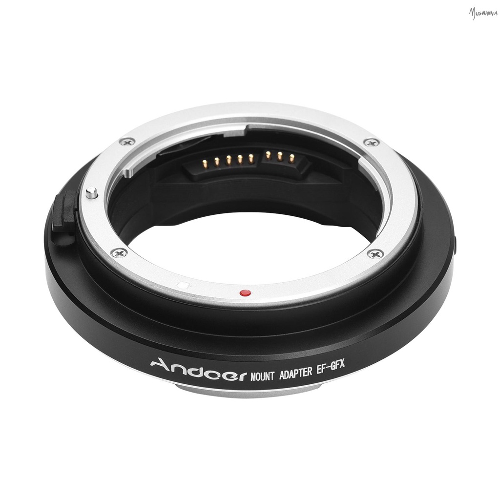 ภาพสินค้าAndoer EF-GFX Camera Lens Adapter Ring Auto Focus Replacement for EF-mount Lens to FujiFilm GFX-mount MED-format Cameras GFX100 GFX50S GFX50R จากร้าน muswanna.th บน Shopee ภาพที่ 2