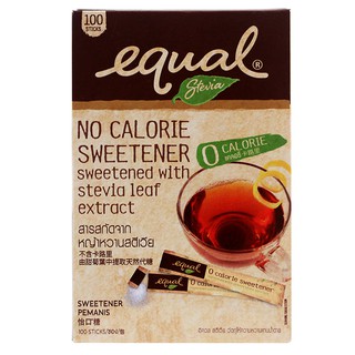 สารหญ้าหวาน EQUAL อิควล STEVIA  2g แพค 100ซอง