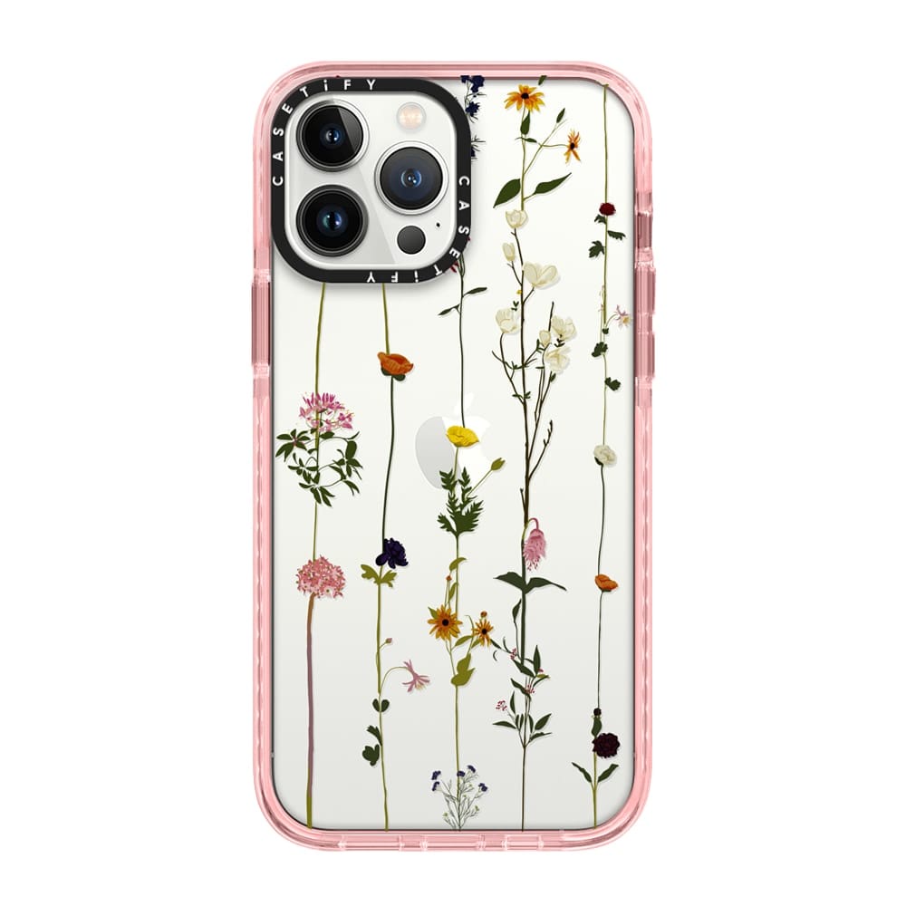 casetify-floral-clear-pink-13pm