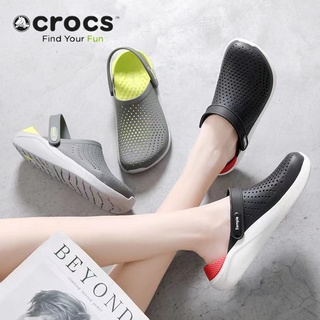 Crocs รองเท้าแตะแฟชั่นผู้ชายและผู้หญิงรองเท้าลำลองรองเท้าชายหาดกลางแจ้ง มาใหม่สุดฮิต ใส่ได้ทุกเพศ