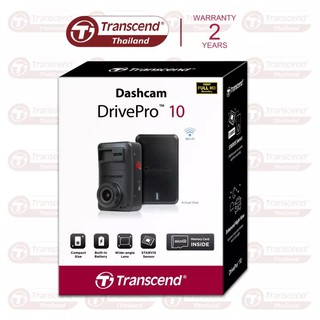 Transcend กล้องติดรถยนต์ DrivePro 10 + MicroSD 32GB (TS-DP10A-32G)