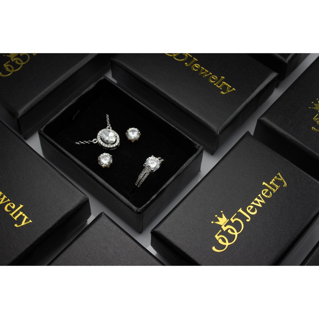 555jewelry-ต่างหูเงินแท้-silver-925-ดีไซน์-ต่างหูห่วง-รูปมงกุฎสวยเป็นประกาย-เพชรสวิส-รุ่น-md-sler021-sler-b1