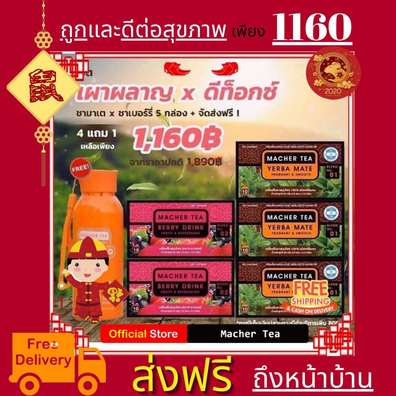 ส่งฟรี-โปรพิเศษ-4-แถม-2-ชามาเต-macher-tea-yerba-mate-macher-tea-ชามาเชอร์-มาเชอรี่-เยอร์-บามาเต