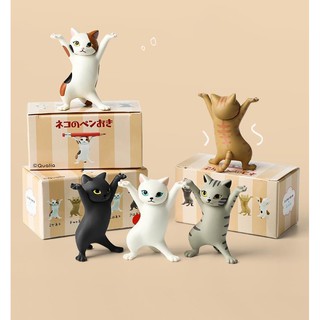 ภาพขนาดย่อของภาพหน้าปกสินค้าพร้อมส่งจากไทย  ฟิกเกอร์แมวเต้น มี5สี โมเดลแมว ถือของได้ทุกสิ่ง น่ารักที่สุดดด จากร้าน 3qshop บน Shopee ภาพที่ 6