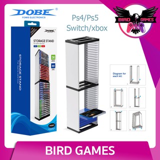 แท่นวางแผ่นเกมส์ 36 แผ่น Dobe PS4 PS5 Switch Xbox Storage Stand for Game card box [ชั้นเก็บแผ่นเกมส์] [ที่เก็บแผ่นเกมส์]