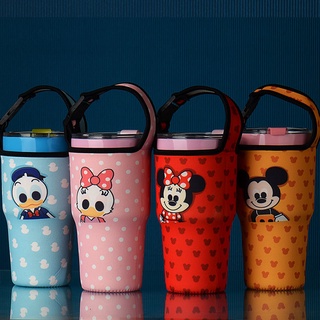 【AG】Mickey Bear Fish Beverage Cup Mug Cover for Yeti Rambler Glass Bag Holder Sleeve