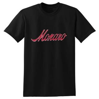 เสื้อยืดโอเวอร์ไซส์เสื้อยืดลําลอง ผ้าฝ้าย แขนสั้น พิมพ์ลายโลโก้ Monaro หลายขนาด สไตล์เรโทร สําหรับผู้ชายS-3XL