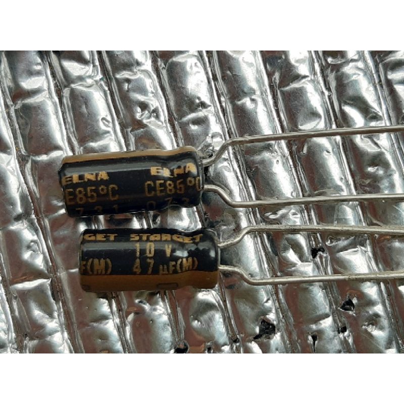 Elna Starget 47uf 10v (ราคา10ตัว) capacitor ตัวเก็บประจุ คาปาซิเตอร์ ...