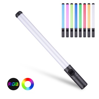 [HOT SALING] 20W Handheld RGB Colorful Light Wand LED Photography Light Bi-color Temperature 3000K-6000K Dimmable Brightness 0%-100% CRI＞85 with Multiple Special Lighting Effects Carrying Bag Remote Control for Party Live Streaming Selfie Portrait Studio