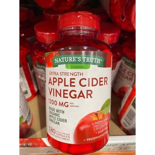 Natures Truth Organic Apple Cider Vinegar 1200 mg 180 Capsules แอปเปิ้ลไซเดอร์