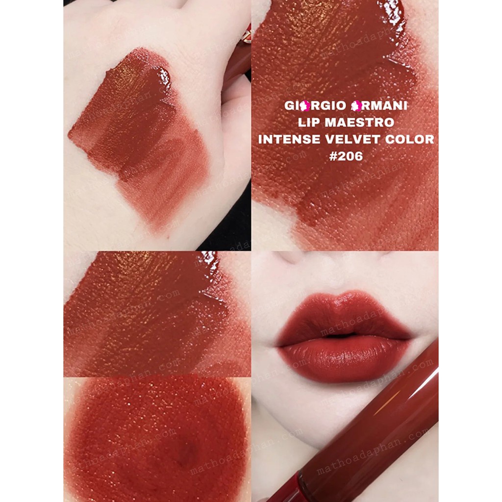 Giorgio Armani - Lip Maestro Lipsticks Collection 410/204/415/206/405/202/201/200/500/300/402/401/400/416/205/202  - Ship From Hong Kong | Shopee Thailand