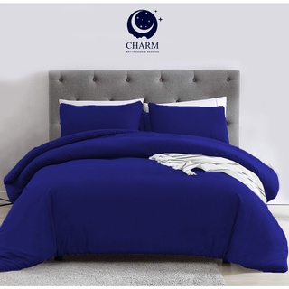 Charm ชุดผ้าปูที่นอน รุ่น คลาสสิค สีน้ำเงิน ไม่รวมผ้านวม