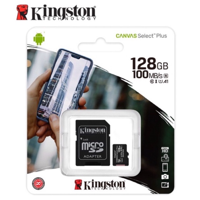 ของแท้ประกันศุนย์kingston-micro-sd-card-128gb-class-10