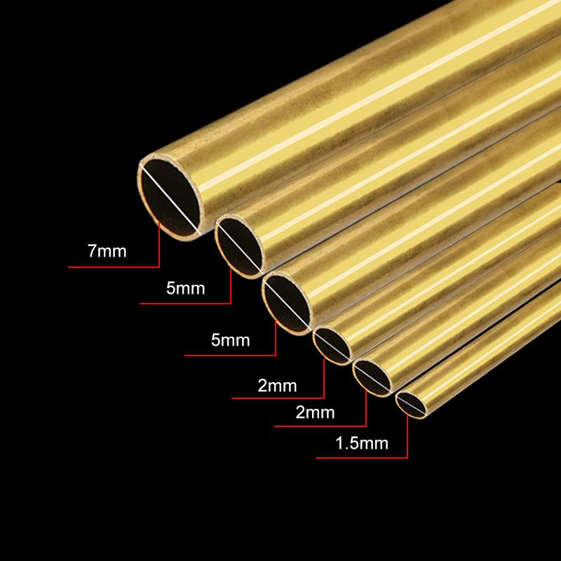ท่อทองเหลือง สำหรับงานท่อ ขนาด 2, 3, 6, 8 มม. ยาว 300 มม.
