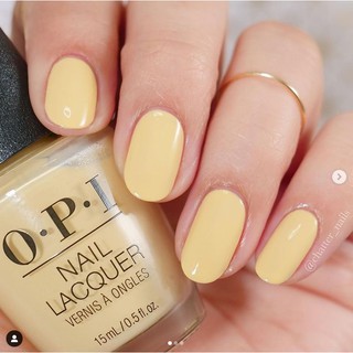 พร้อมส่ง OPI - Bee-hind the Scenes ยาทาเล็บโทนสีเหลืองอ่อน นวลๆ เหลืองพาสเทล ลุคสดใส ซนๆ ชิคๆ แท้ 💯%