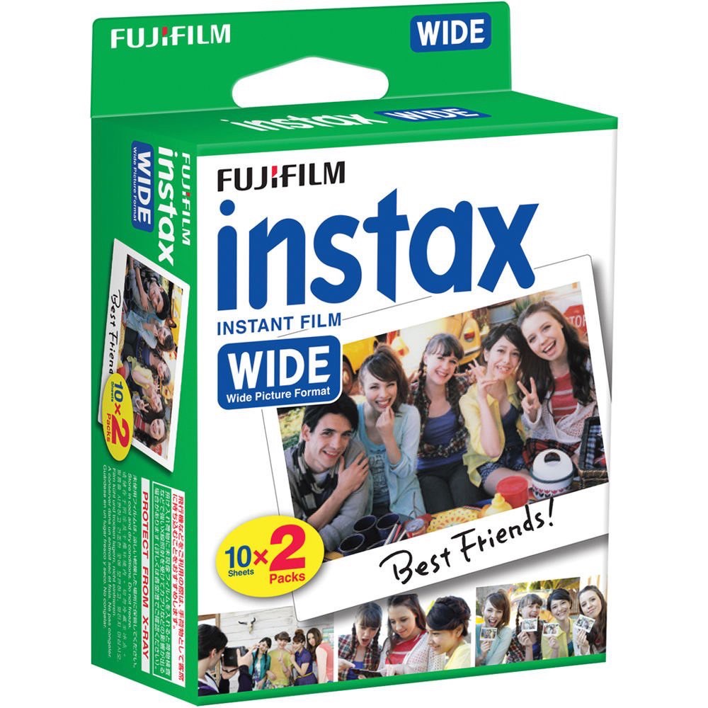 ภาพหน้าปกสินค้า*ส่งฟรี*Fujifilm instax wide film Instant Film ฟิล์ม(Pack20x2กล่อง=40แผ่น)*Lotใหม่11/2024* จากร้าน photomart บน Shopee
