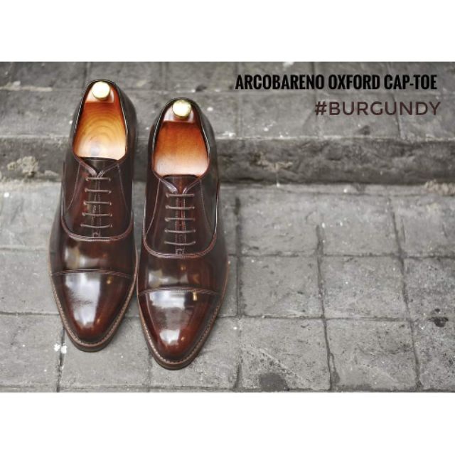 arcobareno-รองเท้าหนัง-502-1-oxford-burgundy-x-woodensoles
