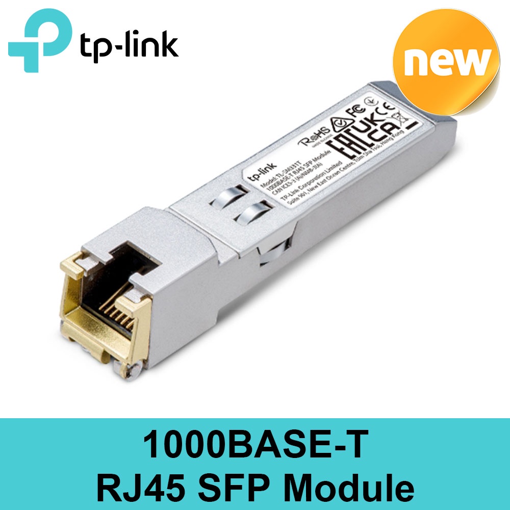 ภาพหน้าปกสินค้าTp-link TL-SM331T 1000BASE-T RJ45 SFP Module Gigabit Port Network Connecting