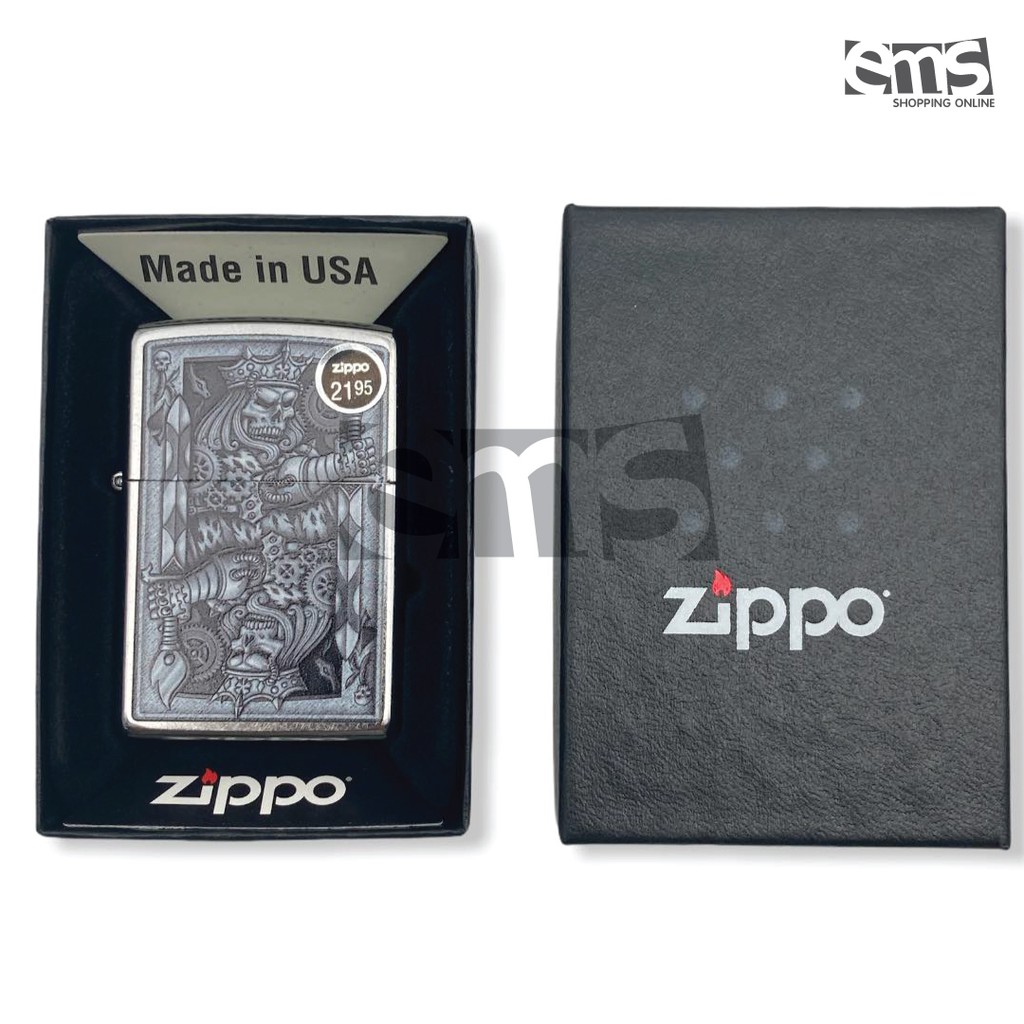 zippo-2195-คอลเลคชั่น-steamppunk-king-spade-สีเงิน-made-in-usa