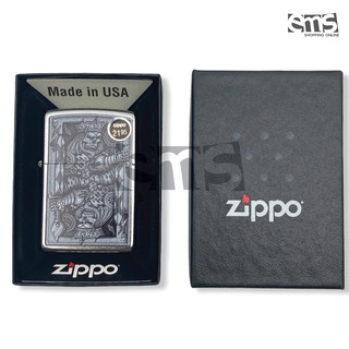 Zippo 2195 คอลเลคชั่น STEAMPPUNK KING SPADE (สีเงิน) Made in USA