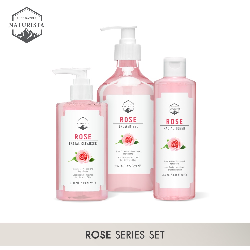 ภาพหน้าปกสินค้าNaturista Rose Special Set ชุดทำความสะอาด เพื่อผิวที่ดูกระจ่างใส ทำให้ผิวเนียนนุ่ม น่าสัมผัส ซื้อเป็นเซตถูกกว่า