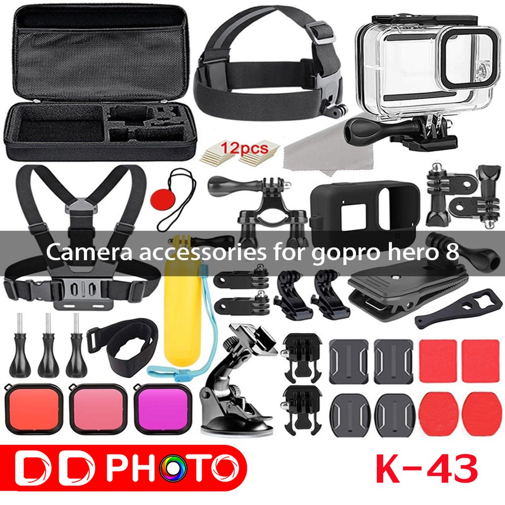 Gopro HERO8 Accessories Kit-2 อุปกรณ์เสริมสําหรับกล้อง Gopro Hero 8 (K ...