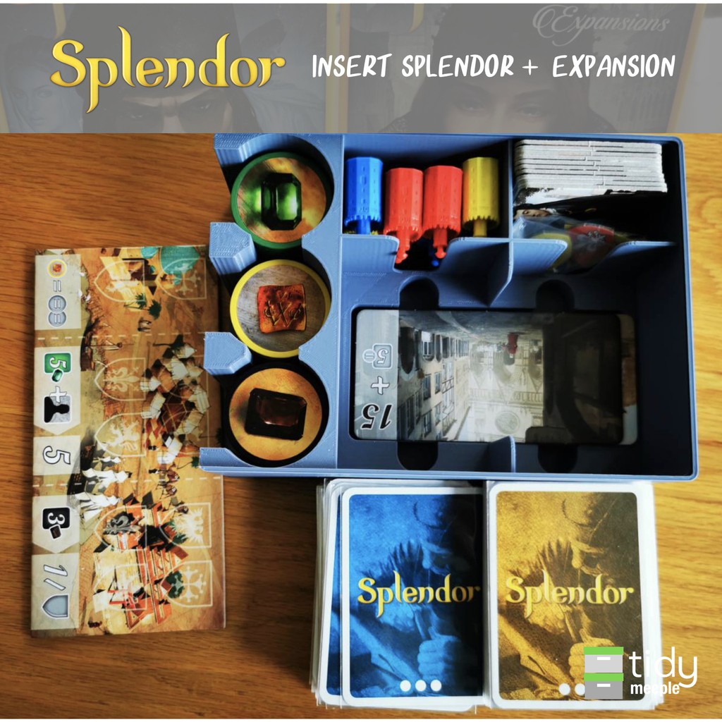 Tidy Insert สำหรับเกม Splendor (เกมค้าเพชร) + ภาคเสริม Cities of ...