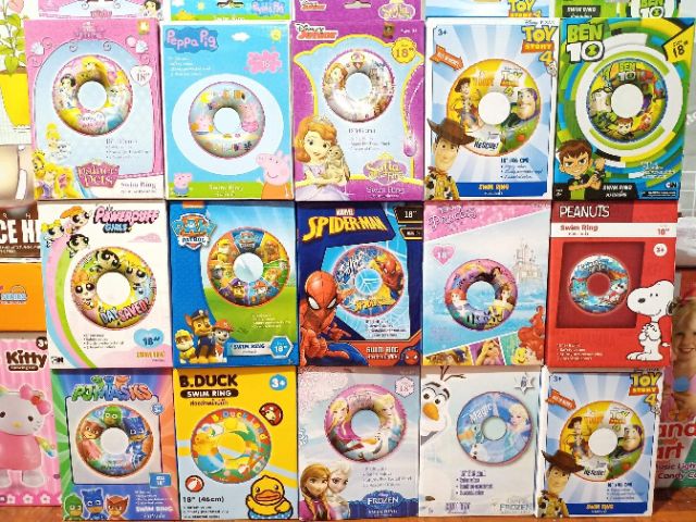 ภาพหน้าปกสินค้าห่วงยางว่ายน้ำลายการ์ตูนลิขสิทธิ์แท้ SWIM RING จากร้าน peeboytoys บน Shopee