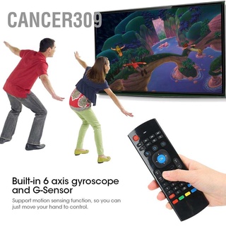 Cancer309 MX3 2.4G Wireless Air Fly Mouse Motion Sensing Infrared Remote Controller for TV PC