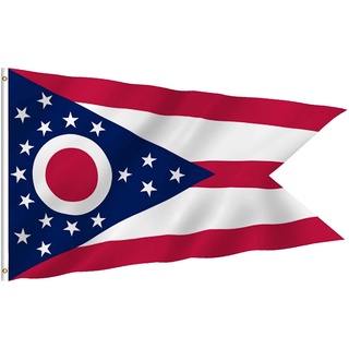 ธงโพลีเอสเตอร์ Anley Ohio State ขนาด 3x5 ฟุต