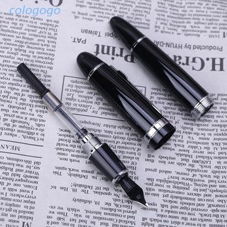 Colo ปากกาหมึกซึม Jinhao 159 แบบหนา สีดํา และสีเงิน