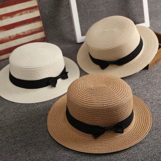 YLWหมวกสาน หมวกทรงเค้กน่ารักๆ พร้อมส่งด่วนจากไทย A064