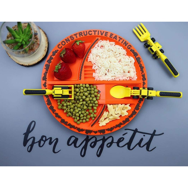 dellfijpoed-ช้อนส้อม-และพลั่ว-เครื่องใช้บนโต๊ะอาหาร-สําหรับเด็กวัยหัดเดิน