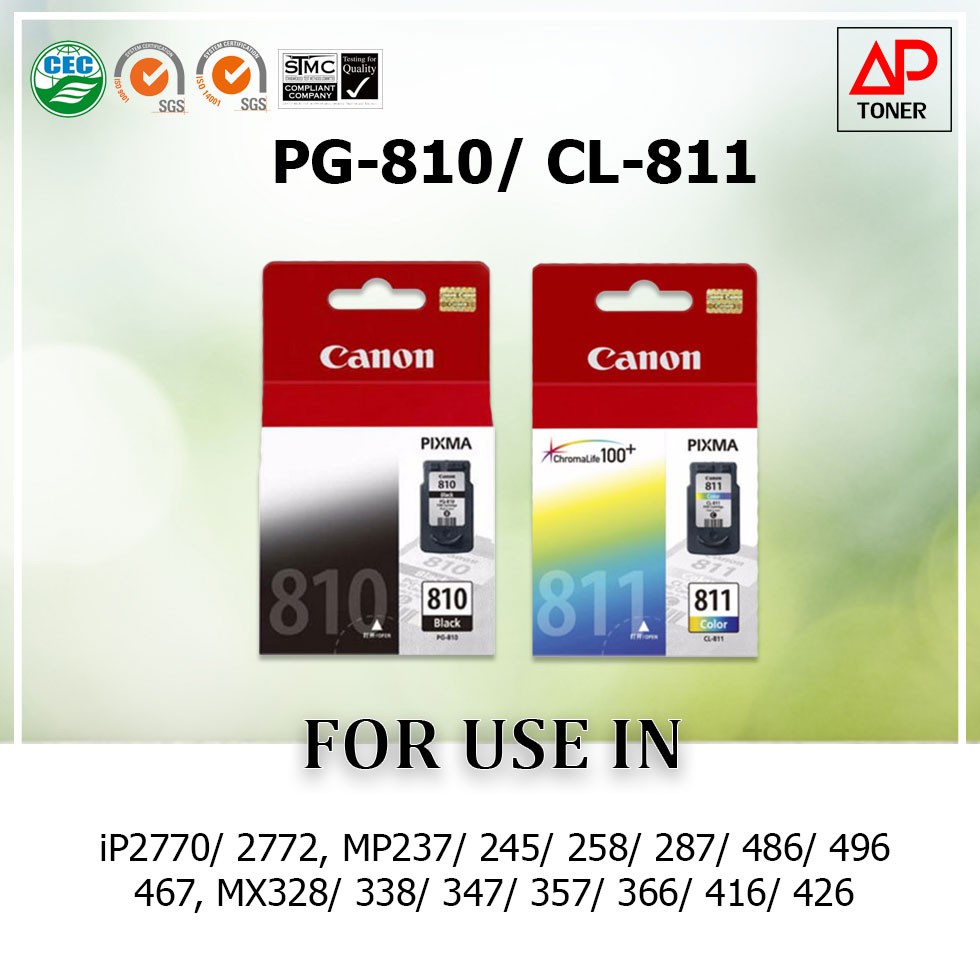 มีสินค้า-ของแท้-ตลับหมึกอิงค์เจ็ท-canon-pg-810-cl-811-ใช้สำหรับ-canon-pixma-mp237-245-258-287-486